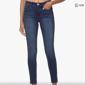 Frame le skinny crop  Denim Dark Blue Jeans